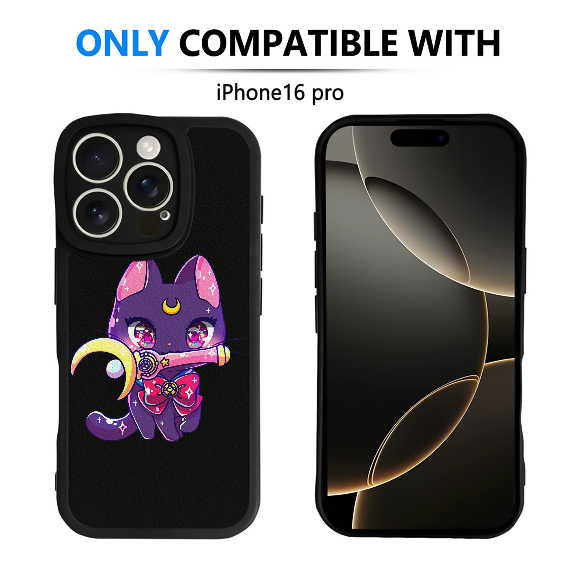 （画像用） 美少女戦士セーラームーン Sailor Moon 【iPhone 16シリーズ対応】シリコンスマホケース（レザー調） 材質：シリコン